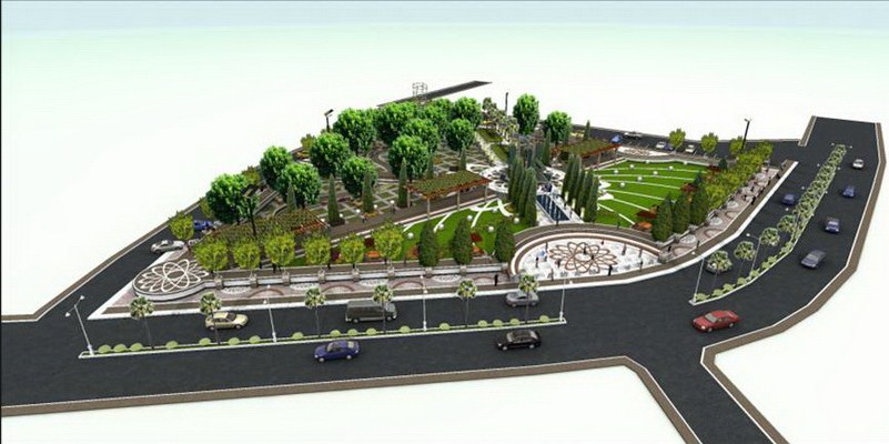 contoh desain taman kota
