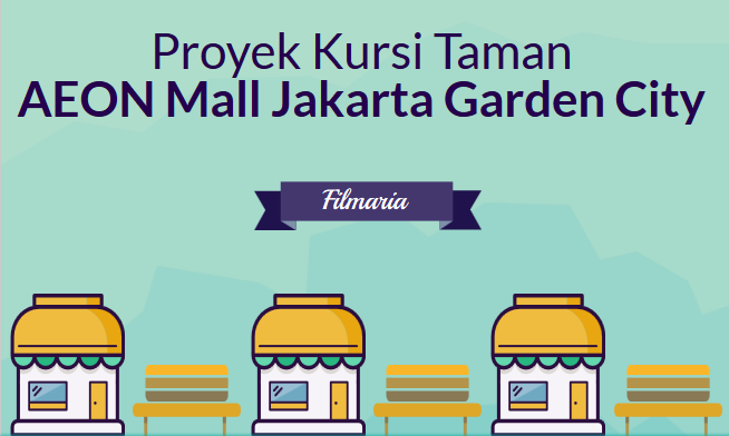kursi taman AEON Mall Jakarta Garden City