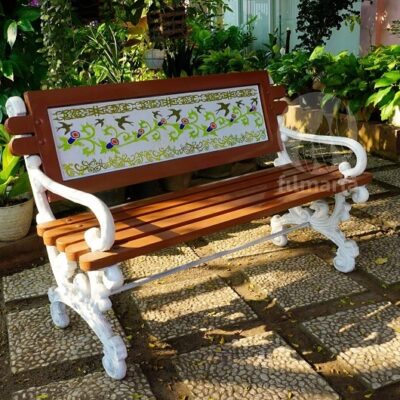 kursi taman besi cor beauty borneo