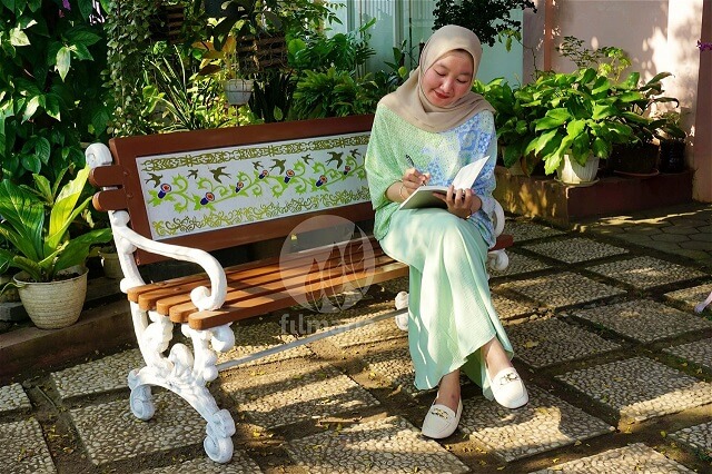 kursi taman besi cor beauty borneo